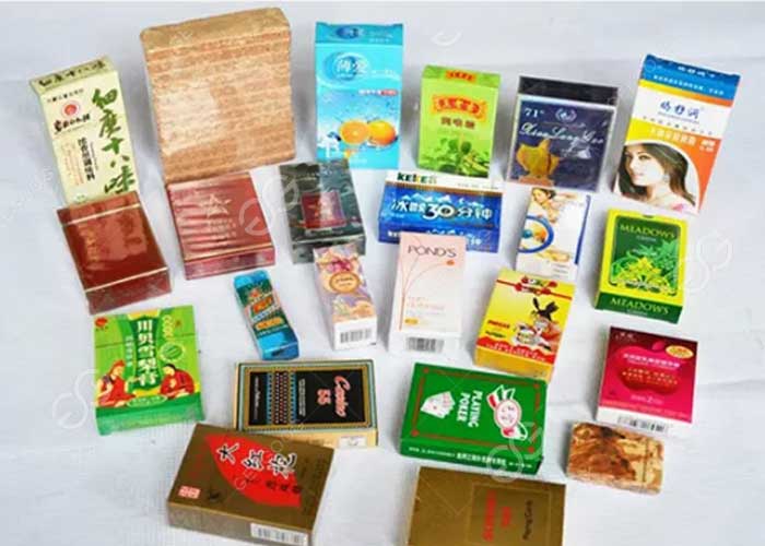 perfume carton wrapping machine application