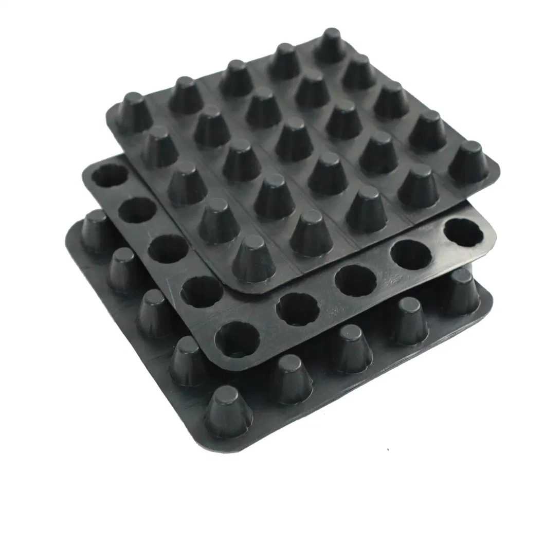 HDPE Drainage Board Compound Dimple Waterproof HDPE Drain Plastic Drainage Board Dimpled Drainage Board