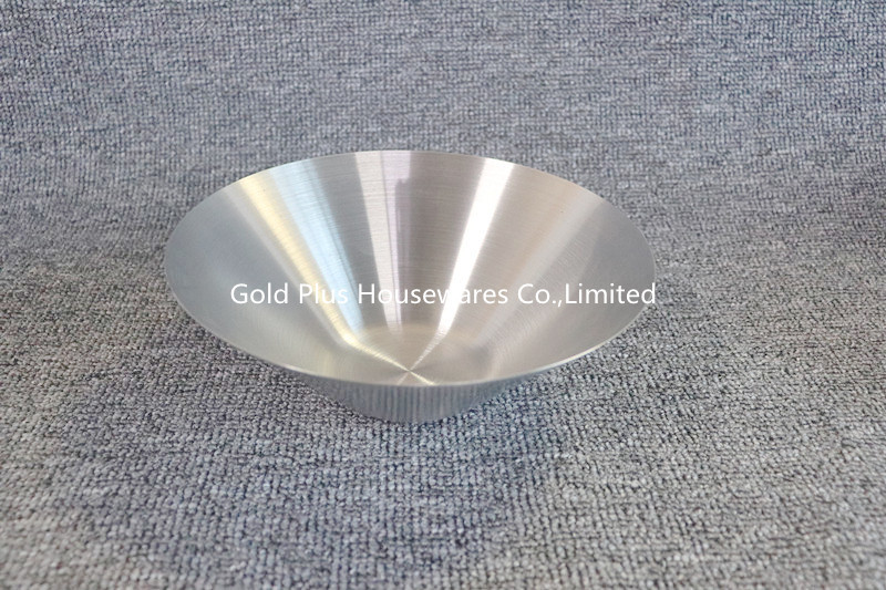 5cm Height Stainless Steel Round Tray For Dessert Salad Metal Fruit Platter