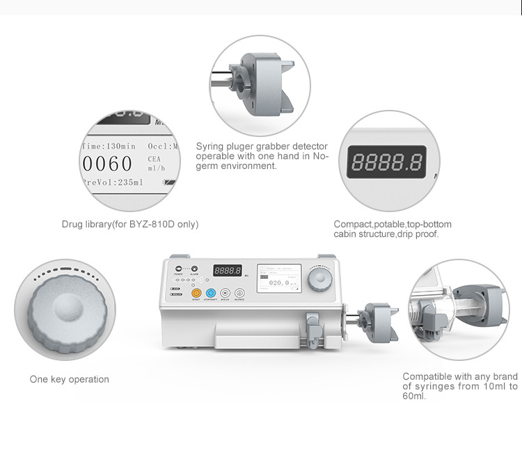 Support 5ml 10ml 20ml 50ml/60ml Electric Syringe Pump High Quality Medical cheap syringe pump