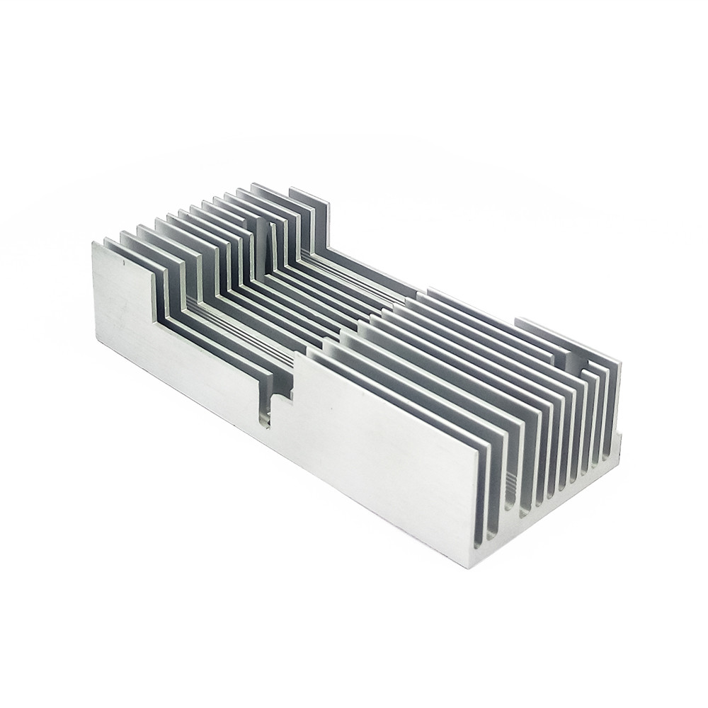Anodizing Clear CNC Precision Aluminum Profile Heat Sink With Surface Treatment