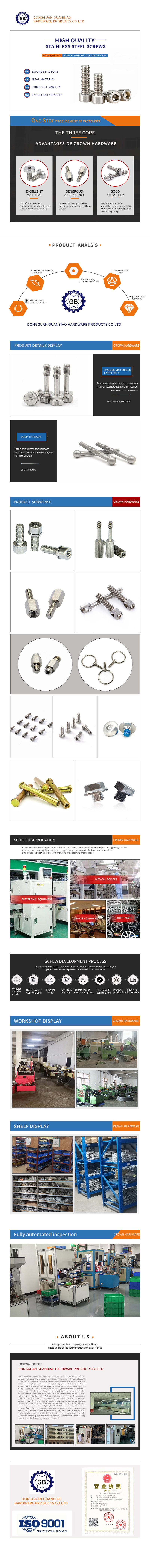 High-Security Anti-Theft Screws | Custom Security Fasteners | tamper proof security screw  |  Guanbiao hardware