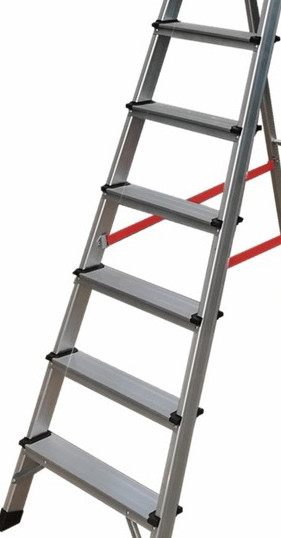 Moveable Aluminium A Frame Ladder Folding Scaffold Ladder 7 Steps