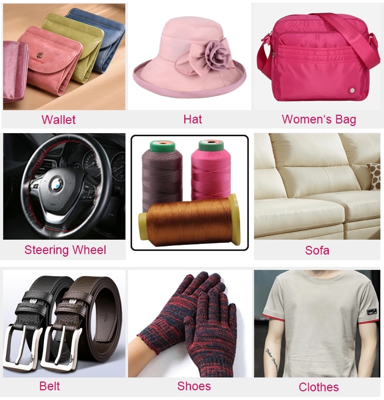 210D High Tenacity Polyester Bonded Thread for Handbag Twisted and Filament Yarn Type