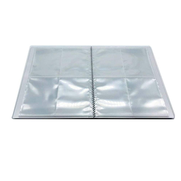 Waterproof 9 Pocket Baseball Card Protectors , 0.1mm Magnetic Card Holder