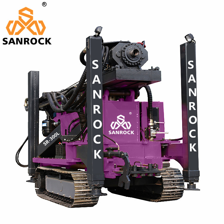 Deep Water Well Equipment Full Hydraulic Borehole 300m Crawler Water Well Drilling Rig