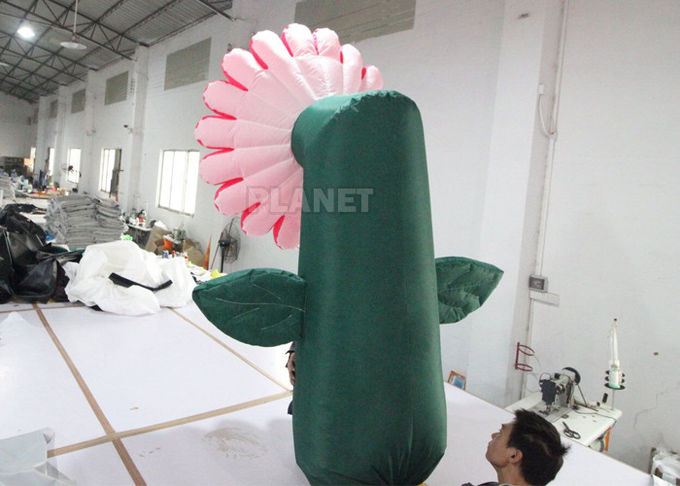Customized Led Lighted Inflatable Flower For Stage Decoration
