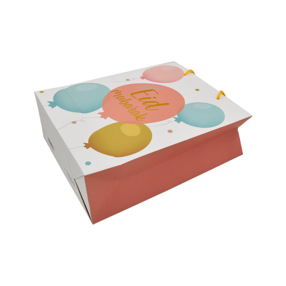 Recyclable Small Red Kraft Custom Paper Shopping Bags With Handle