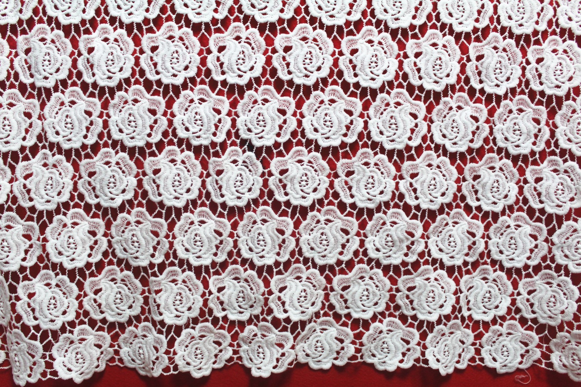 Garment Accessories Chemical Lace Fabric Water Soluble lace fabric in Different Color