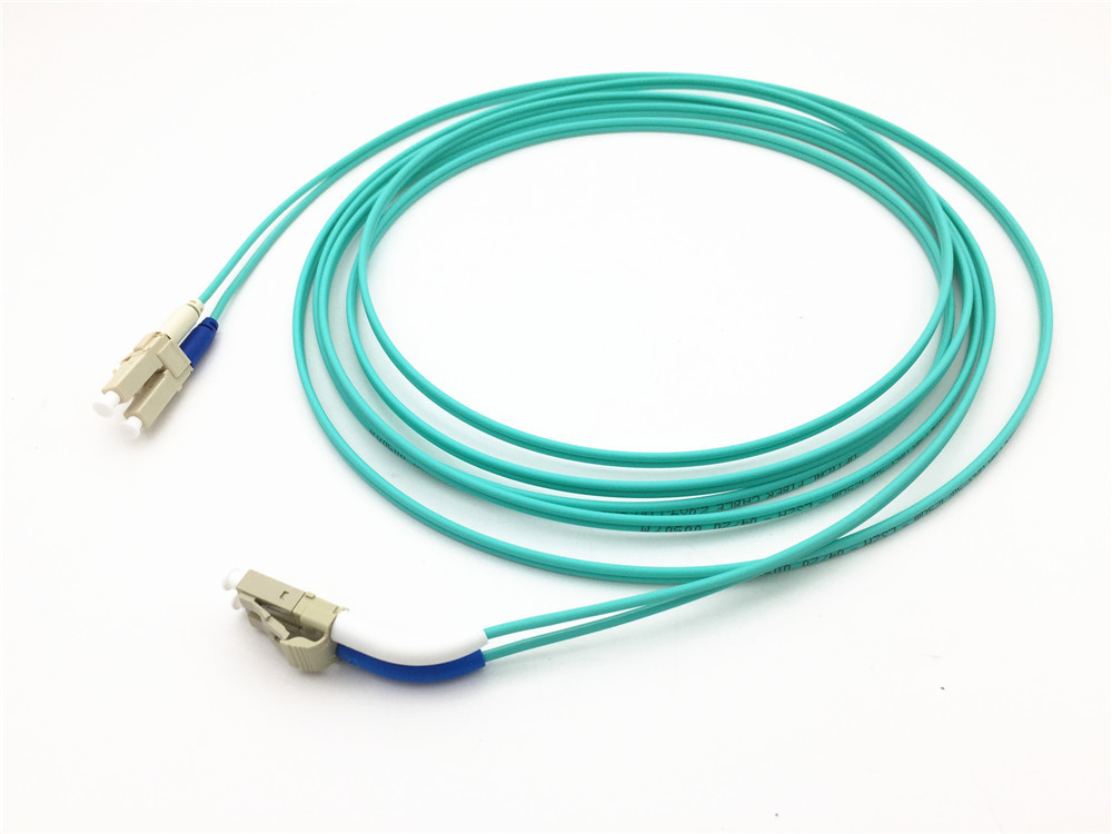 LC-LC Duplex OM3 2.0mm Aqua LSZH Fiber Optic Patch Leads