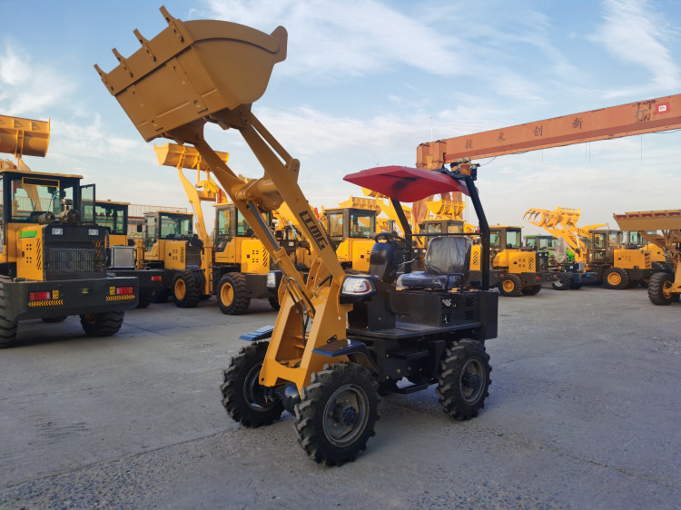 Multi-selection 0.6 ton compact articulated mini wheel loader