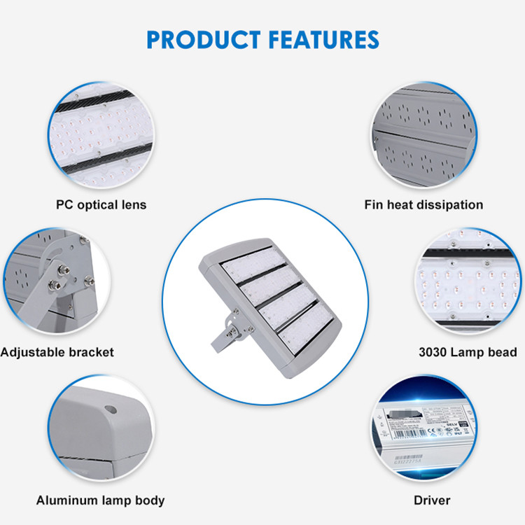 3000K/4000K/5000K/5700K High Efficiency LED Stadium Lighting IP65 Waterproof