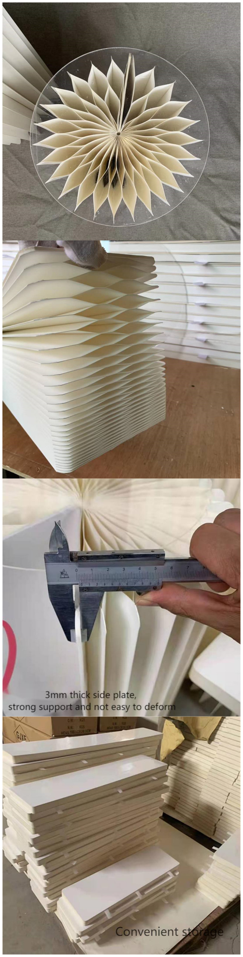 Roman Wedding Columns Paper Roman Pillar Folding Paper Pillar Column With Acrylic Lid For Wedding Table Decorations