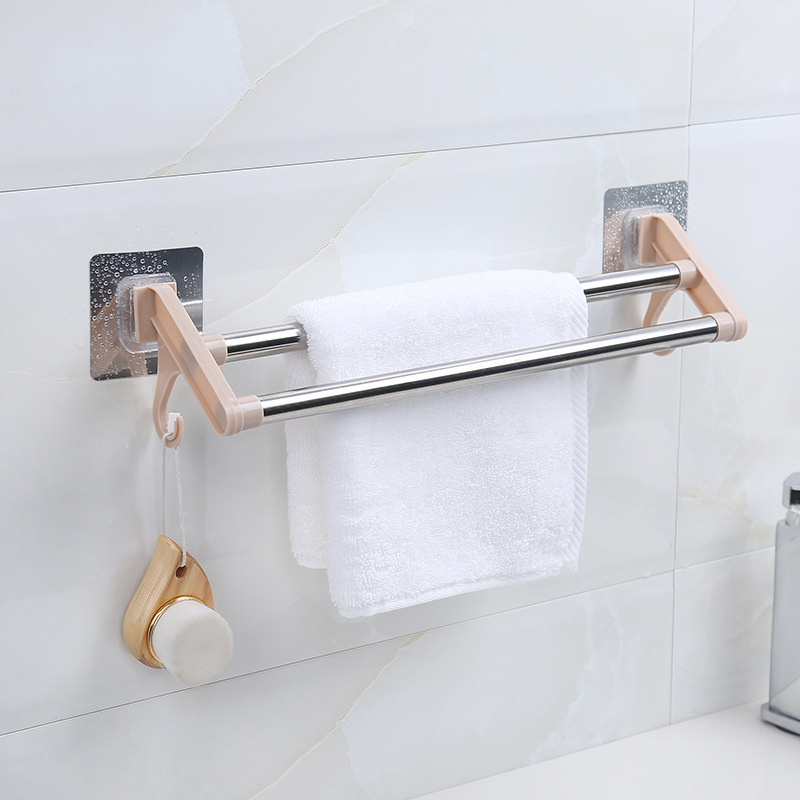 Perforation - Free Bathroom Towel Rack Stainless Steel Wall Mounted Towel Holder