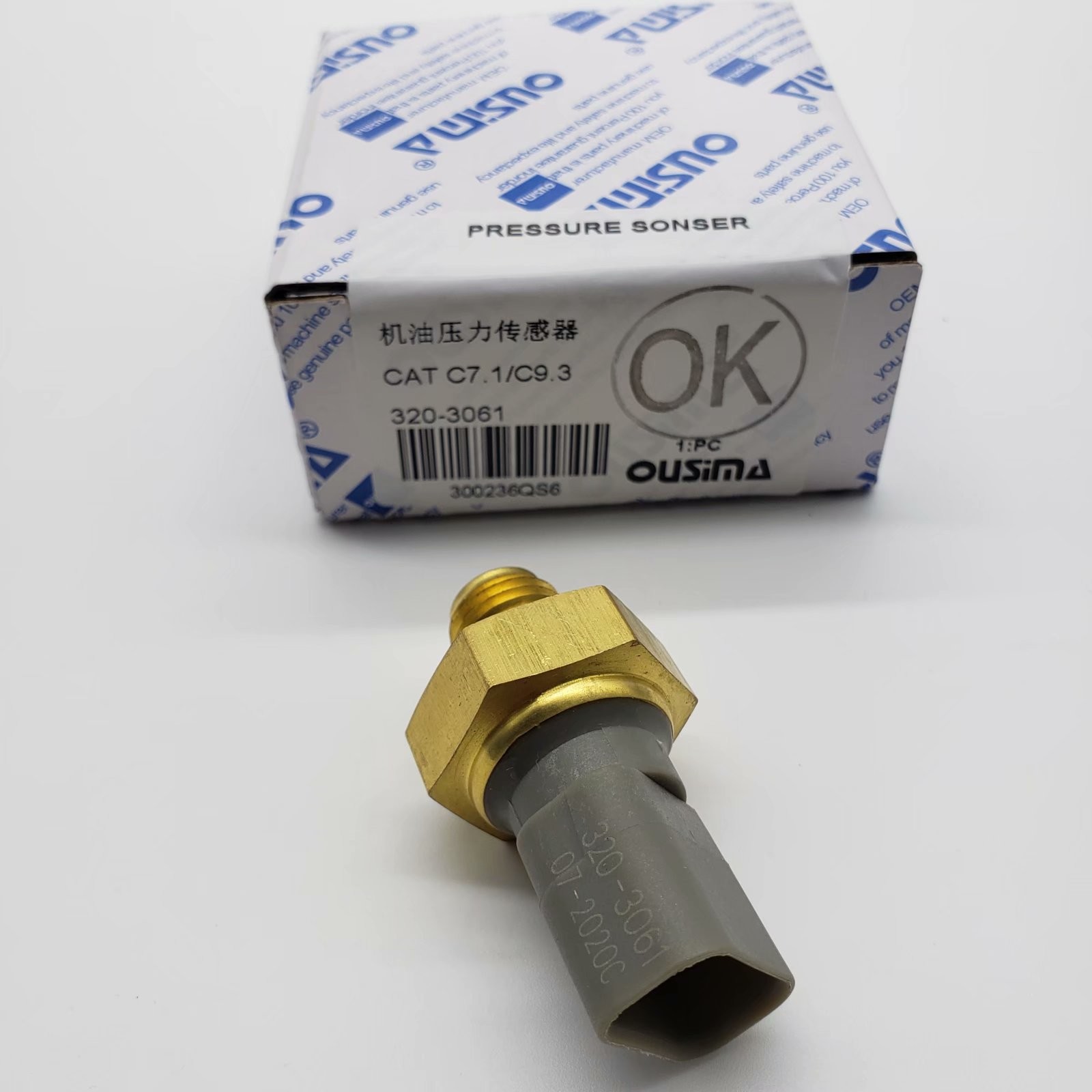 C7.1 C9.3 Excavator Sensor , 320-3061 Oil Pressure Sensor