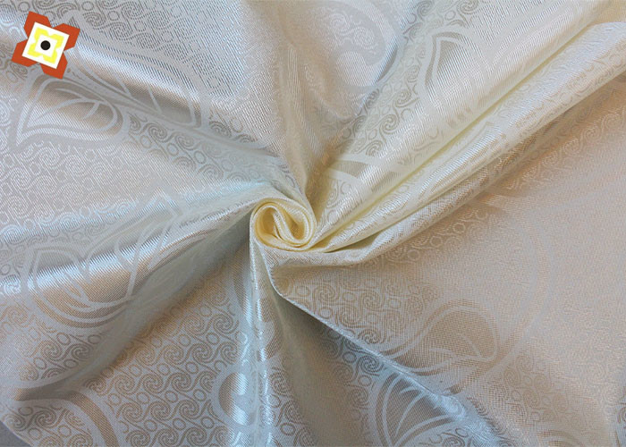 100% Polyester Mattress Cloth Printed Satin Fabric 60gsm 200 Meters / Roll