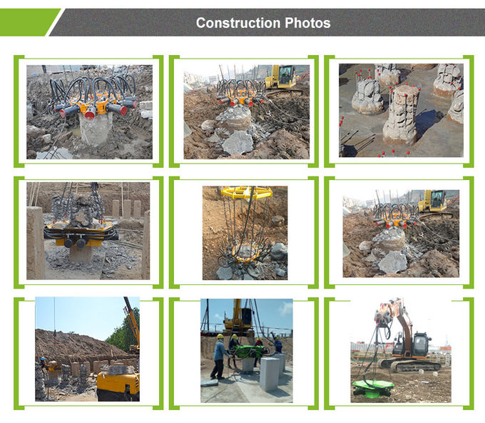 600kN Max rod pressure Hydraulic Pile Breaker For Round Concrete Pile Cutting Machine