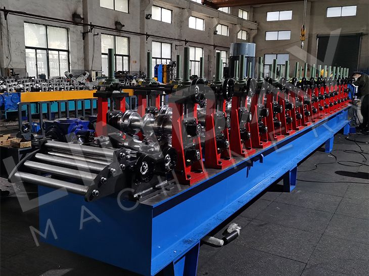 Galvanized Steel Scaffold Plank Roll Forming Production Line With Embossing Machine