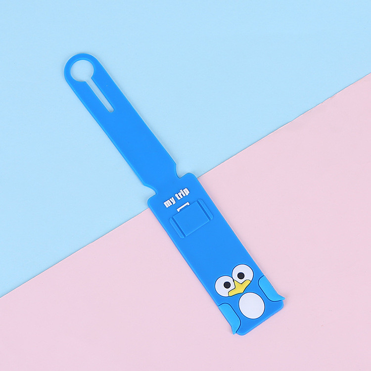 Flexible Bright Silicone Luggage Tags For Travel Easy To Suitcase Tags With Name Cards