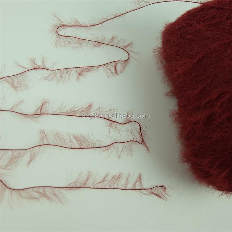 High Strength Feather Yarn High Tenacity 100% Nylon Fluffy Chunky Yarn For Sweater
