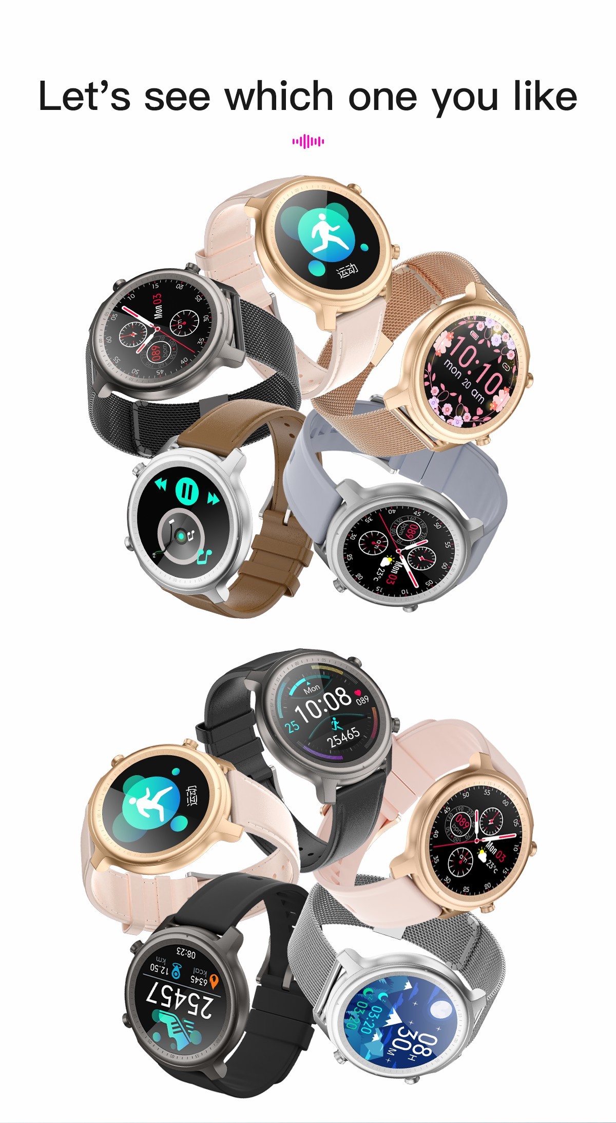 Call Alert 170mAh Sport Smart Bracelet , IOS 9.0 Android 5.0 Phone Watches For Adults