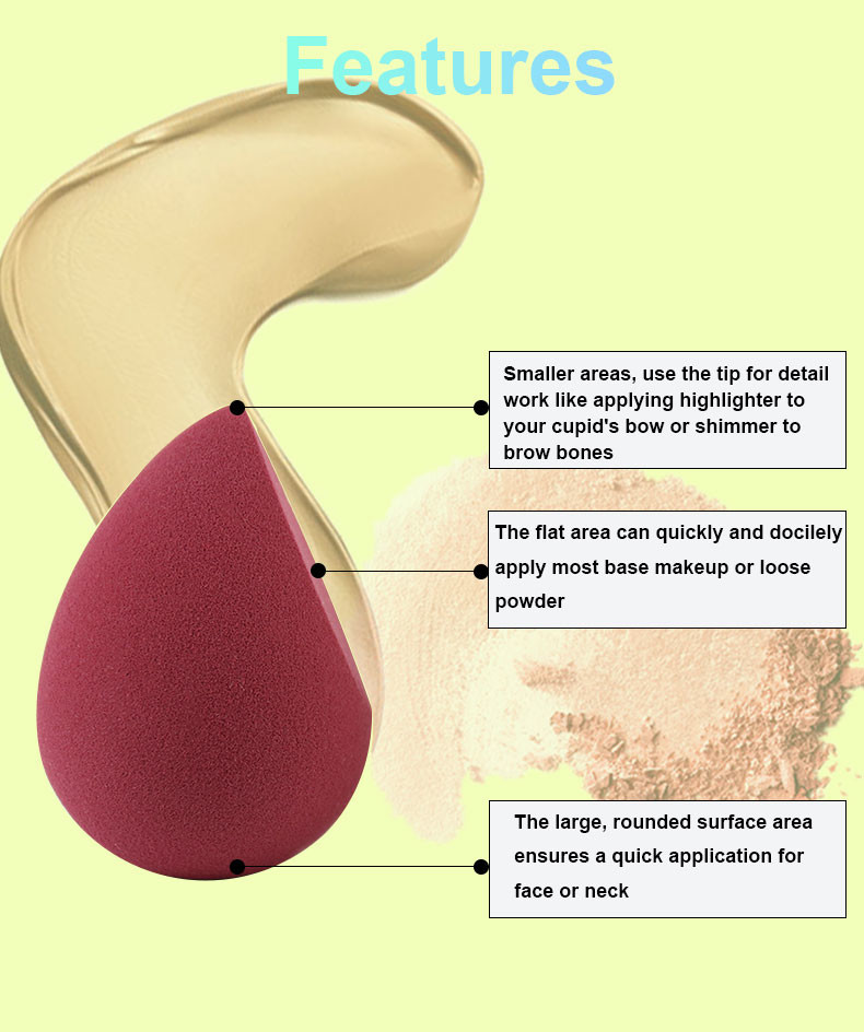 Private Label Face And Body Beauty Blender Hydrophilic Polyurethane