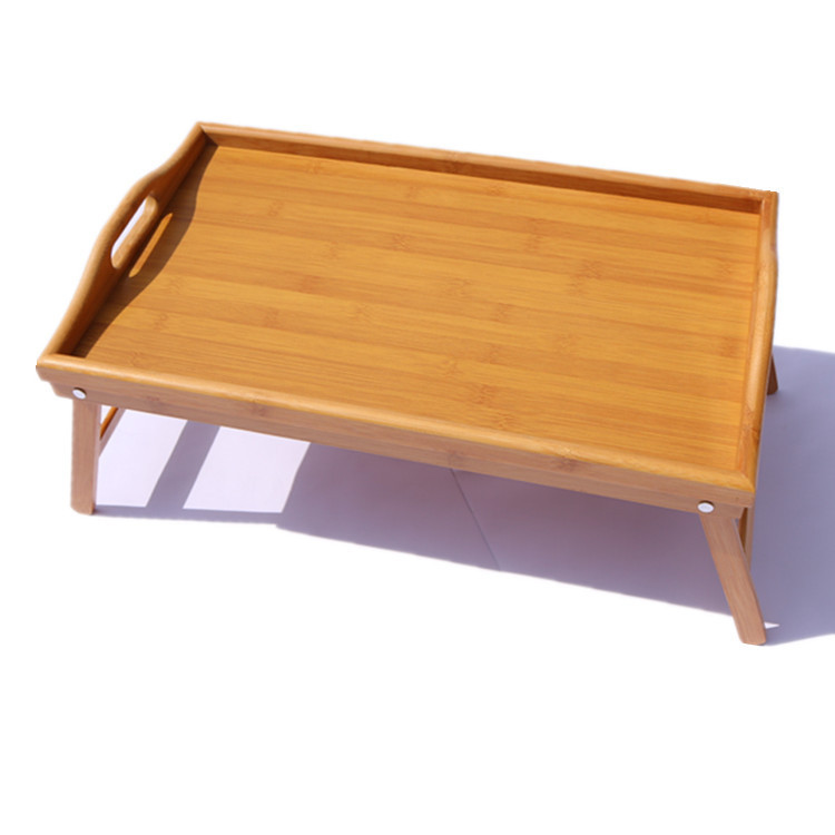 25.1''X10.6''X7.2'' Eco Friendly Bamboo Bed Tray With Folding Legs