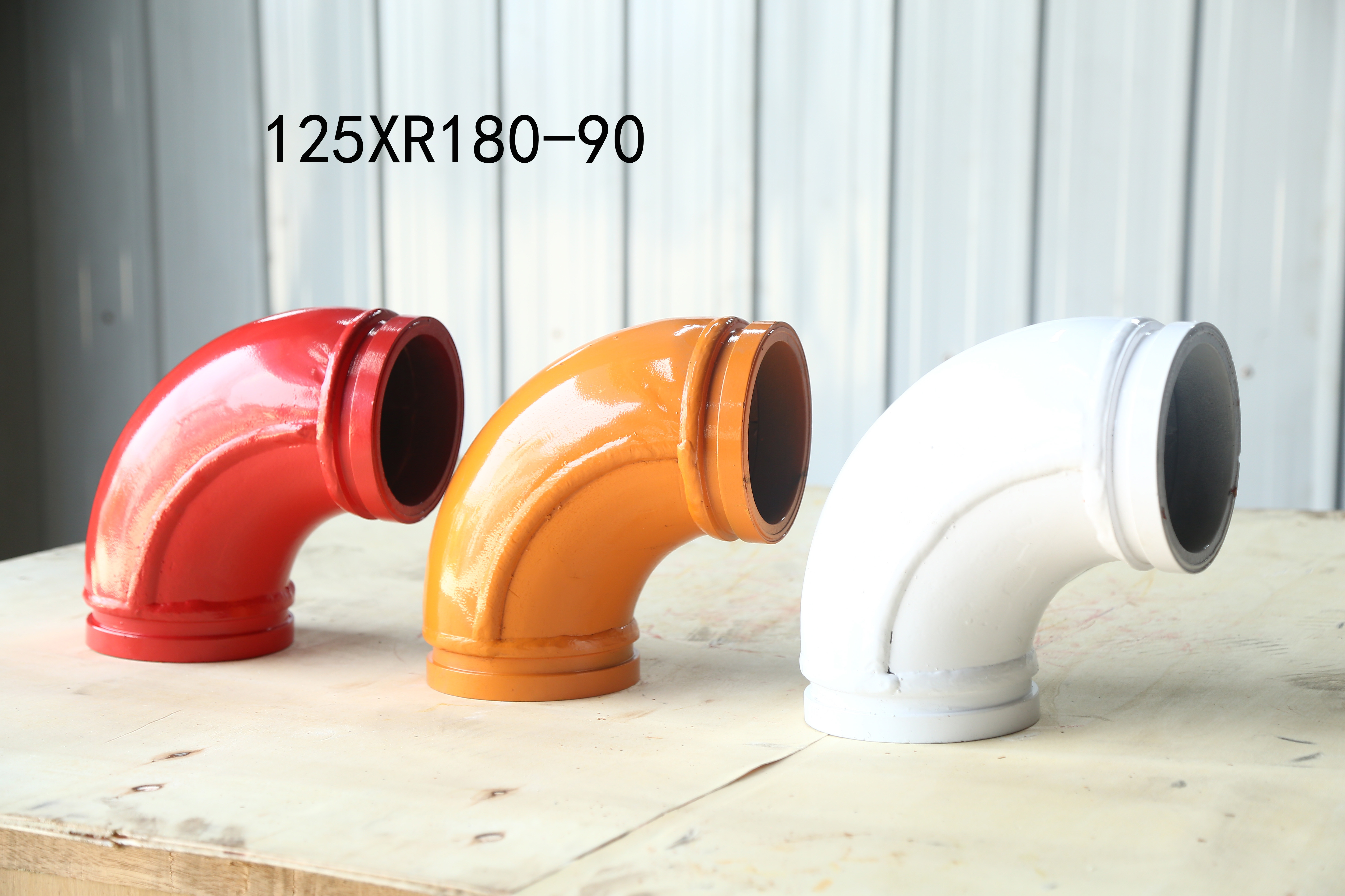 125*R180-90 Single - layer and double-layer wear-resistant bending pipe option color