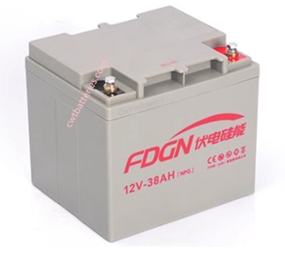FDGN SOLAR BATTERY 12V 38Ah Suitable for Home RV New Original Grey Color