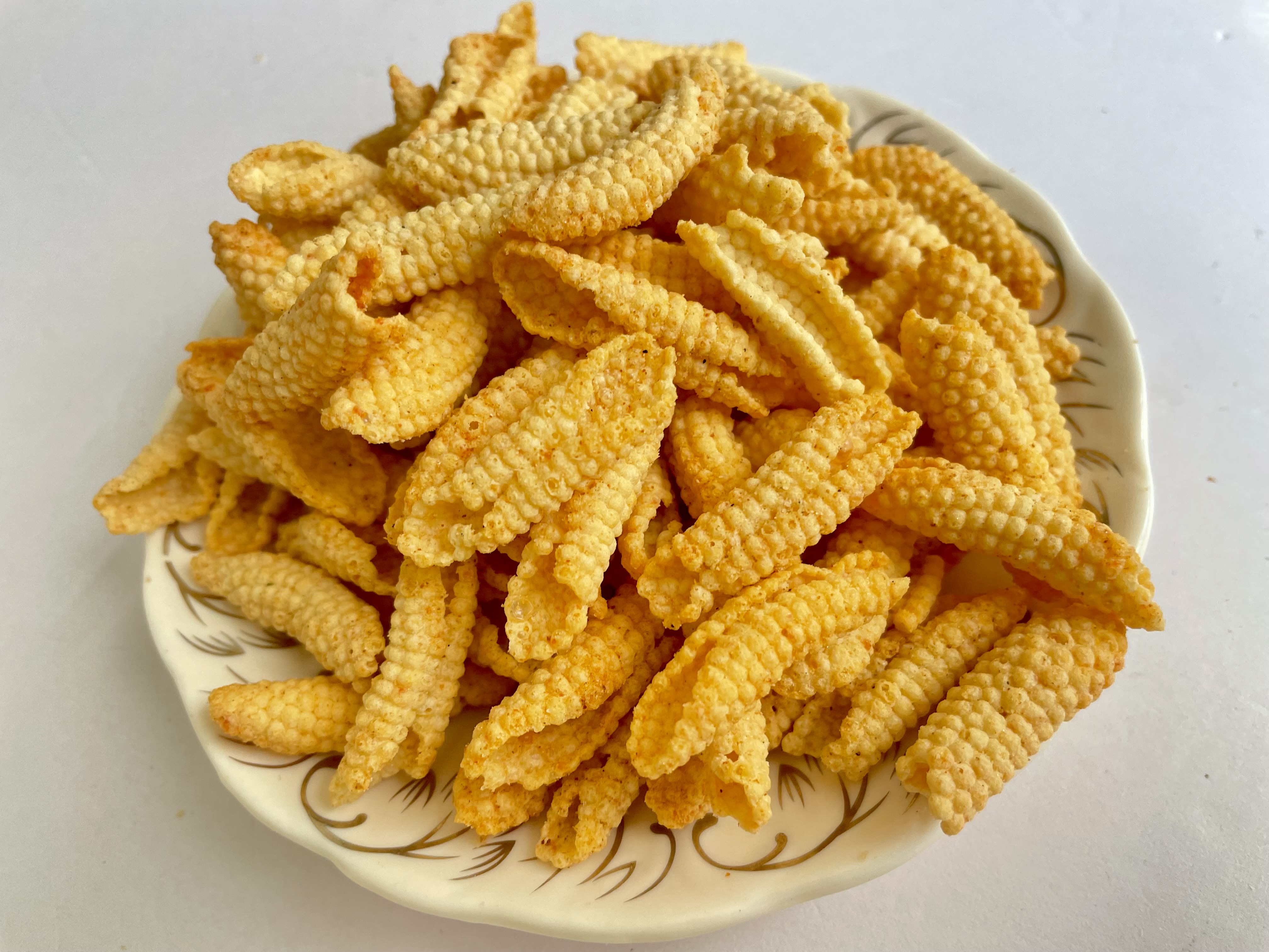 Rispy Texture Cone Shaped Corn Chips HW-FRC Rice Cake Crackers
