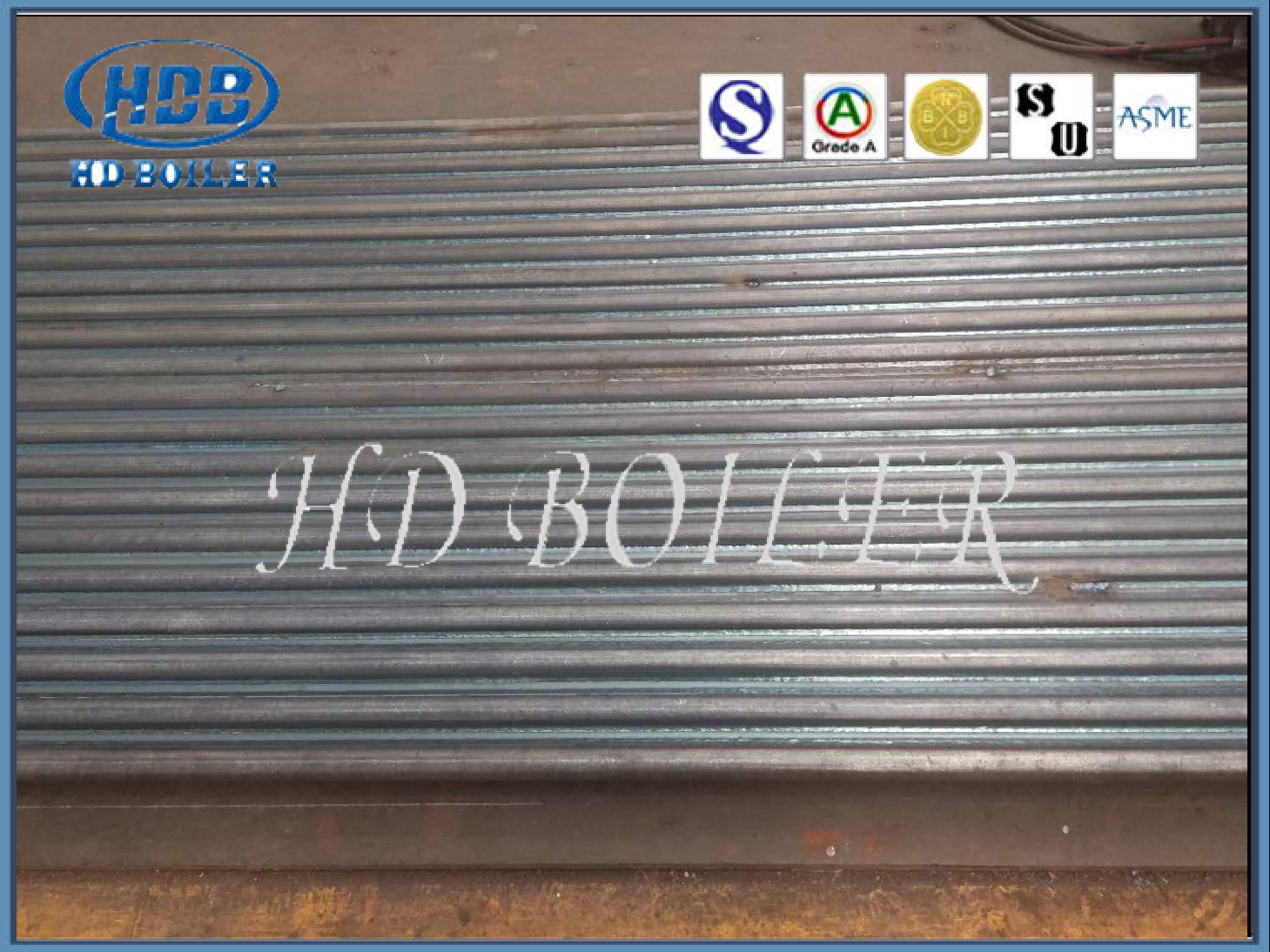 Steel / Stainless Water Wall Panels Heat Exchanger / Boiler Parts With Water Wall Tubes