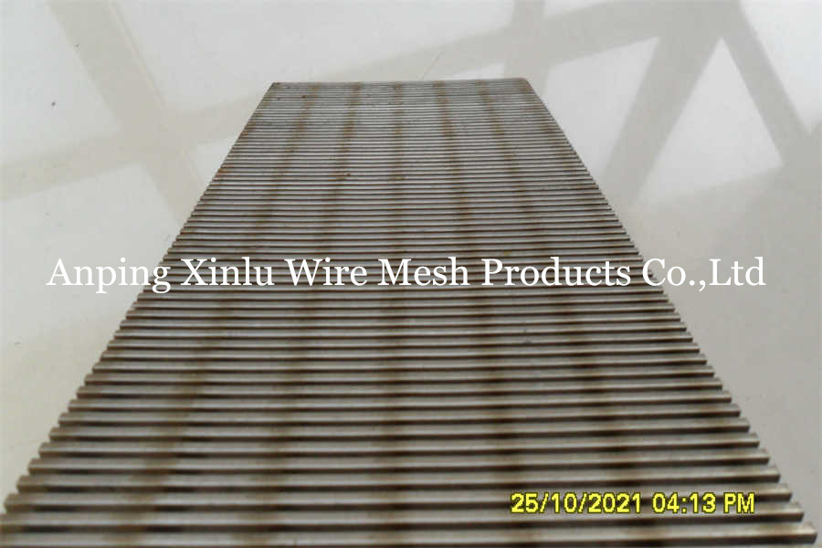 Flat Wedge Wire Screen Panel / Industrial Filter Plate SS304L SS316L Customized