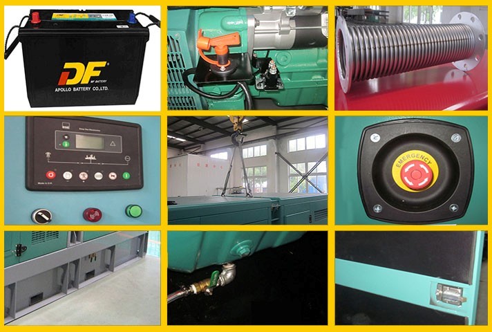 1500rpm 50HZ AC Three Phase Silent Diesel Generator Set ISO9001 / CE