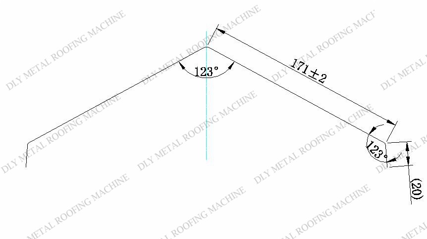 10m/Min Automatic Ridge Forming Machine 5000kg Ridge Roofing Tile Machine