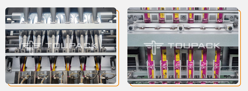 Vertical Form Fill And Seal Automated Packaging System Multi Lane Coffee Powder Stick Packing Machine