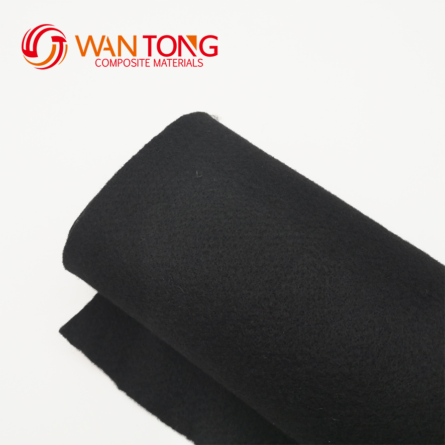 Polyester Nonwoven Geotextile 250gsm Needle Punched Fabric Long Fiber Short Fiber 400g