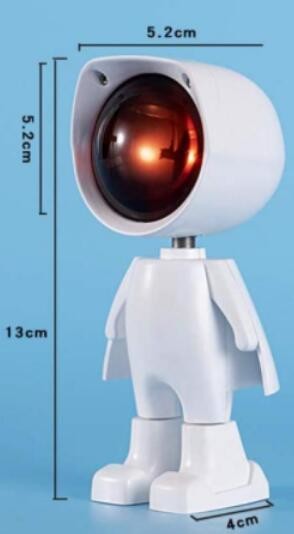Robot Sunset Projection Lamp Led 7*7*14 for living room