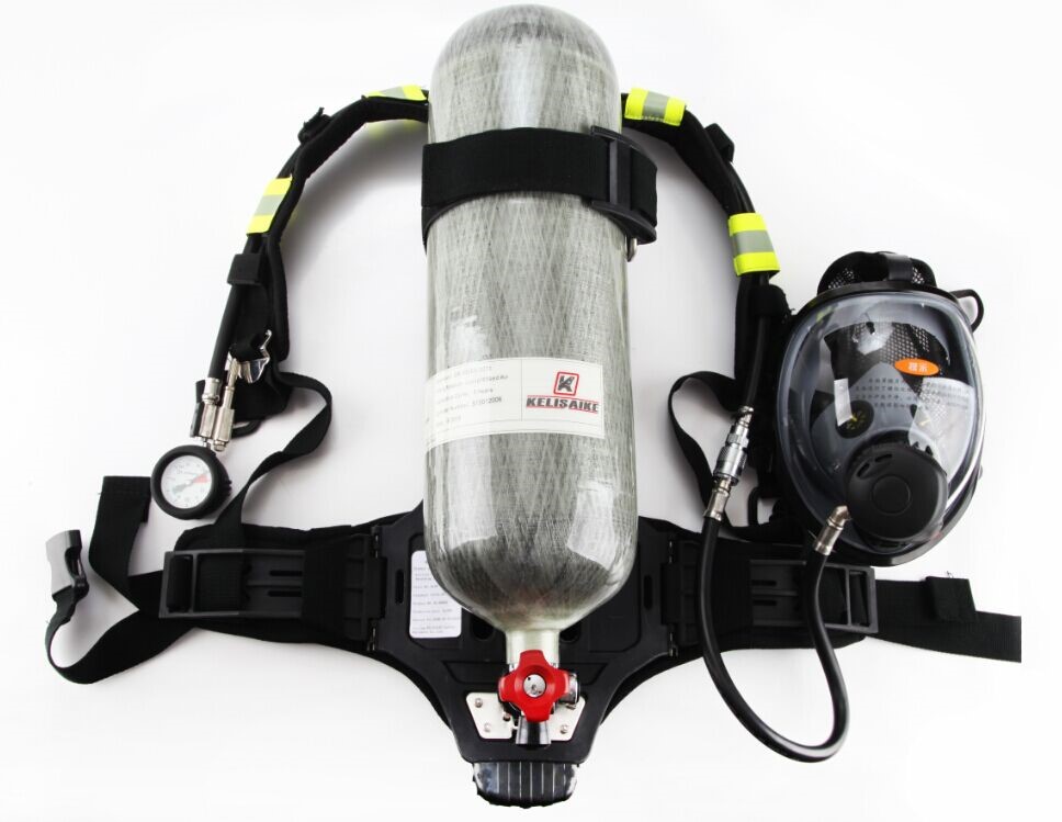 Compressed Air 9L Carbon Fiber 300 Bar SCBA Cylinder With Inhalation Resistance