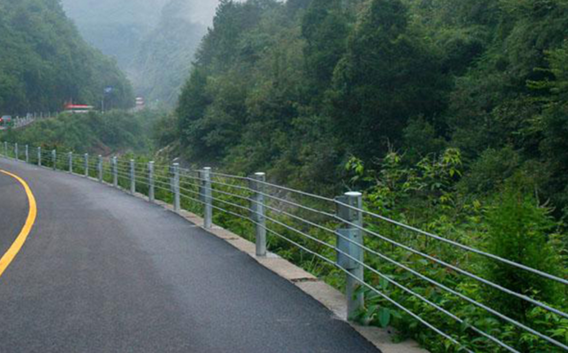 Stainless Steel Galvanized Highway Guardrail Cable Barrier For Road Traffic Safety