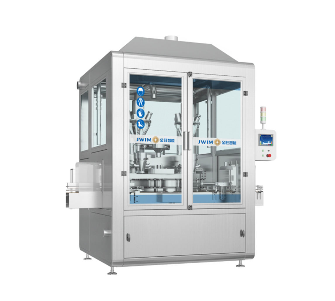 Rotary Follow Up Filling Structure Fully Automatic Rotary Bottled Powder Packaging Machine