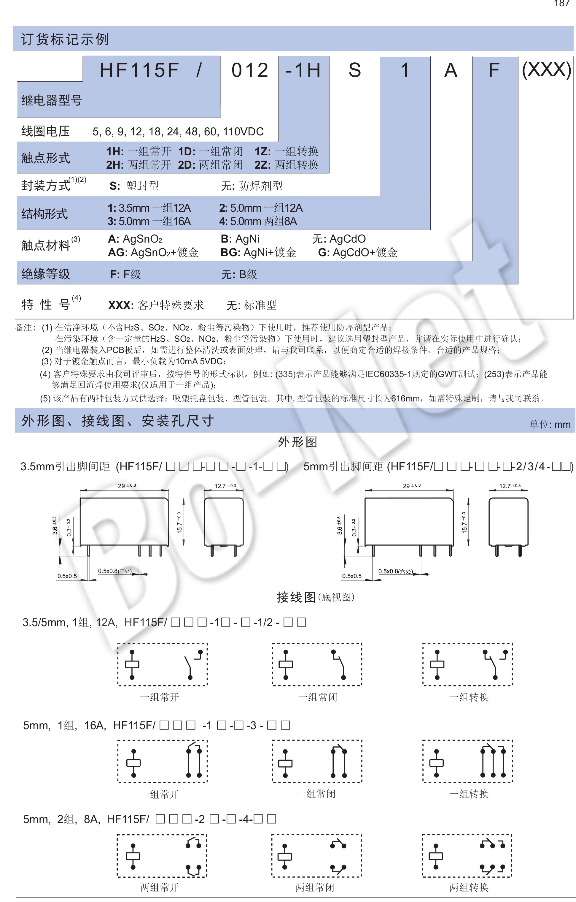 HF115F-024-2ZS4 New Original Hongfa Relay 30A 12V RELAYS HF115F-024-2ZS4