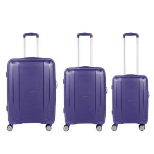 Buy cheap Blue Polypropylene Aluminum trolley 3 Pcs Luggage Sets product