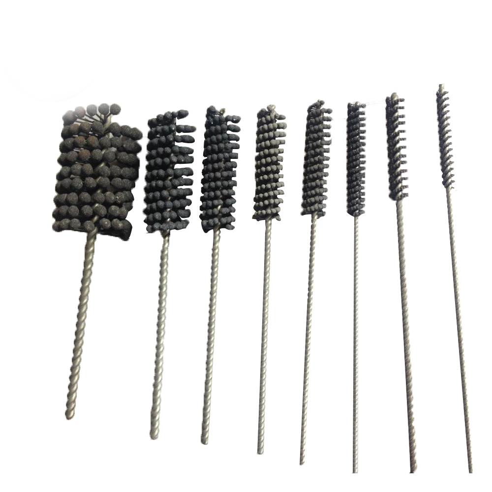 Industrial Pipe Deburring Brush , Abrasive Ball Cross Hole Deburring Brushes