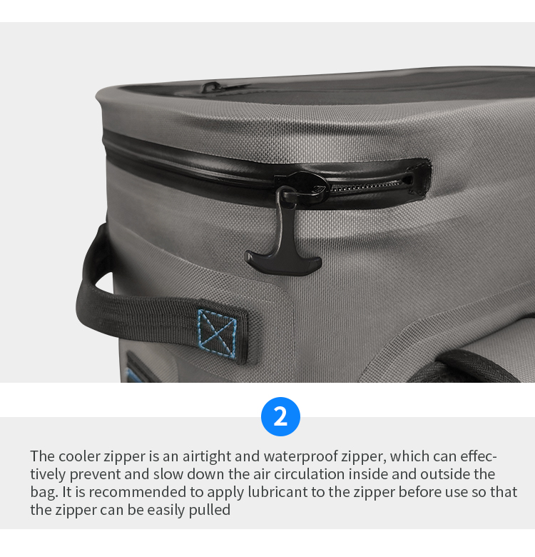 Custom waterproof insulated Nylon 840d Soft Sided Tpu ice backpack Cooler.