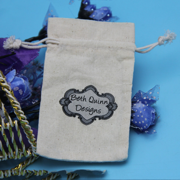 Cotton Fabric 8oz Canvas Drawstring Dice Bag 15*20cm