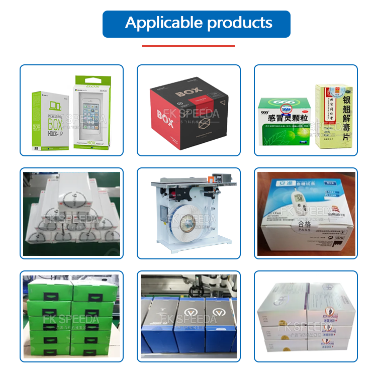 FK Semi Automatic Manual Right Angle Corner Sticker Labeling Machine for Design Needs