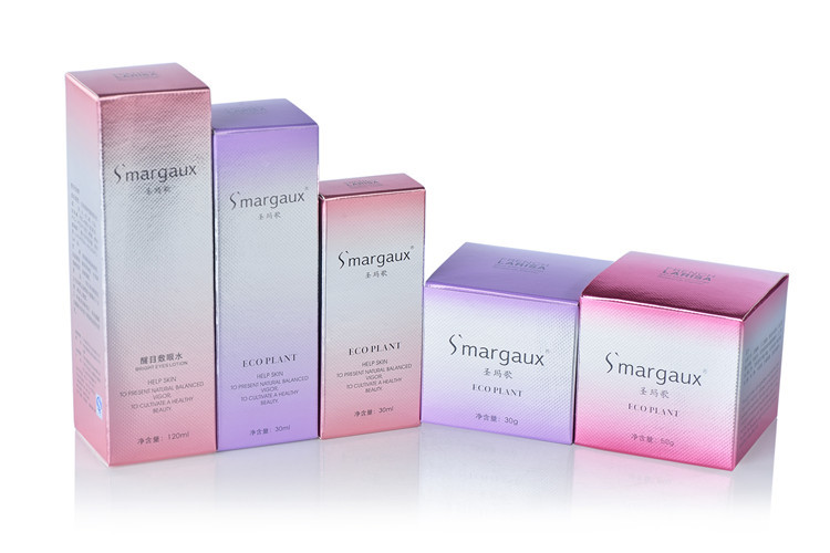 Gold Silver Cardboard Boxes Skin Care Packaging Box Printing Gloss Lamination