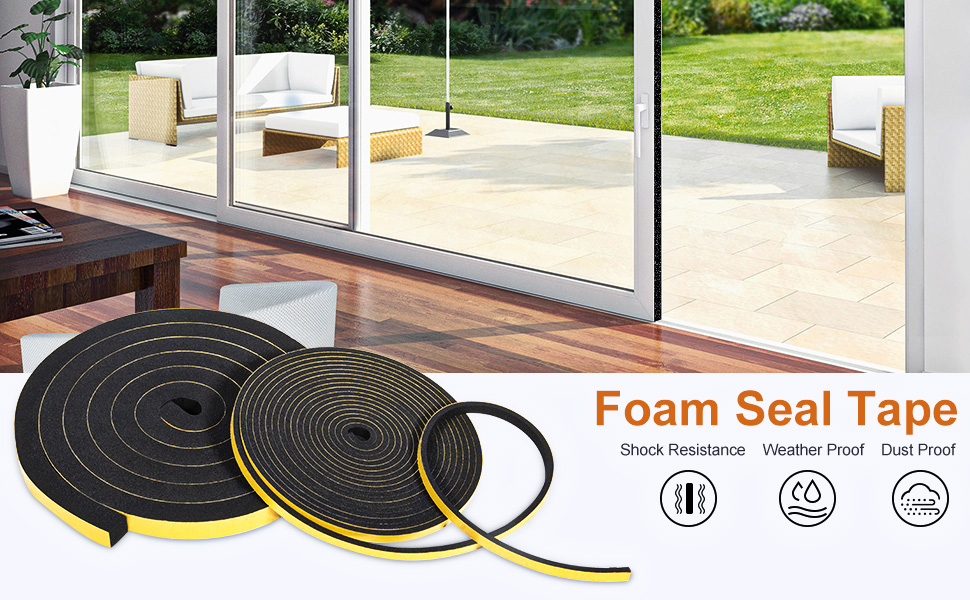 Heat Insulation Foam Door Seal Window Weather Stripping Anti Fire