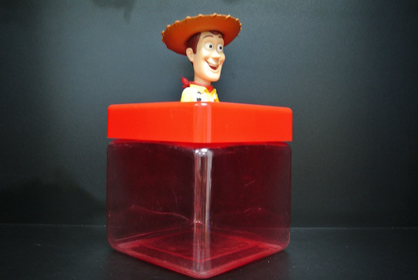 Cowboy Character Plastic Candy Containers For Children OEM / ODM Available