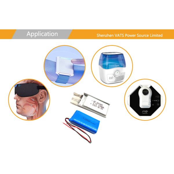 3.7V 480mAh CE Certified Lithium Polymer Battery with Customizable Connector for Torch Light and Electronics